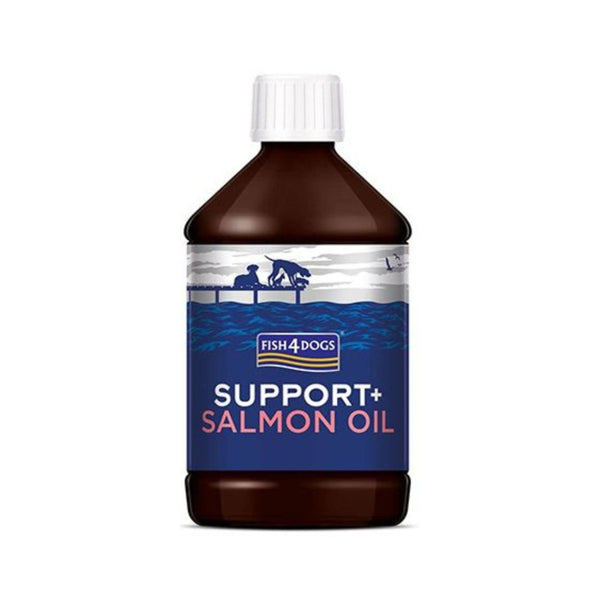 Fish4Dog Salmon Oil for Dog - Natural Omega 3 Supplement - Front Bottle 