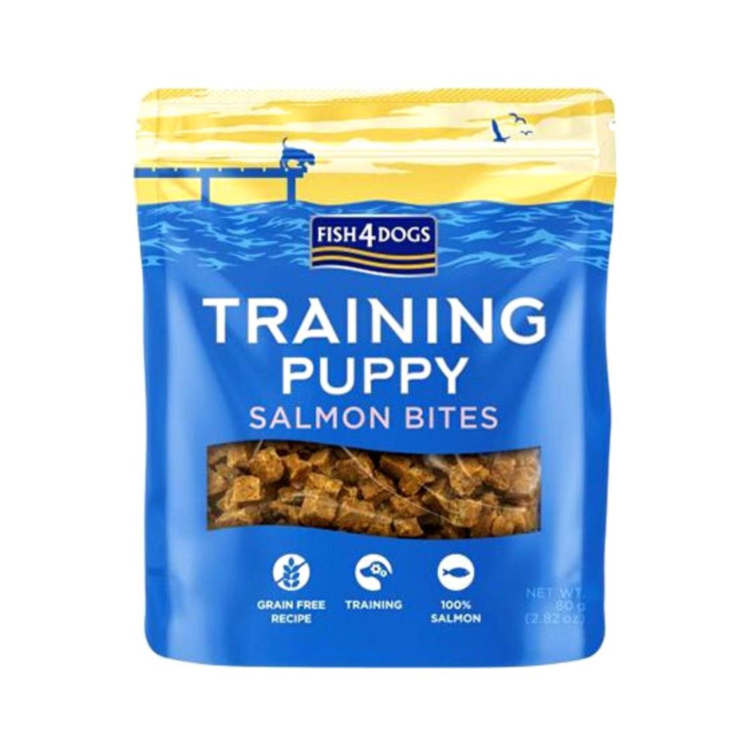 Fish4Dogs Salmon Training Puppy Treats - Front Bag