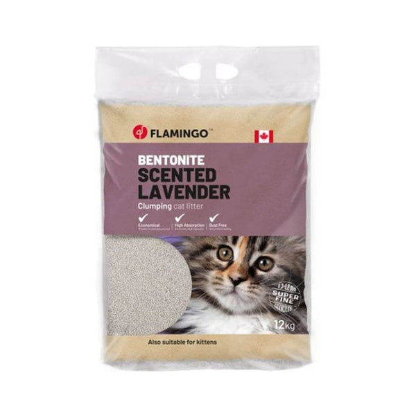 Flamingo Bentonite Lavender Scent Cat Litter