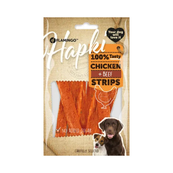 Flamingo Chick'n Snack Chicken & Beef Dog Treats - Delicious and nutritious treats for dogs. Front Bag