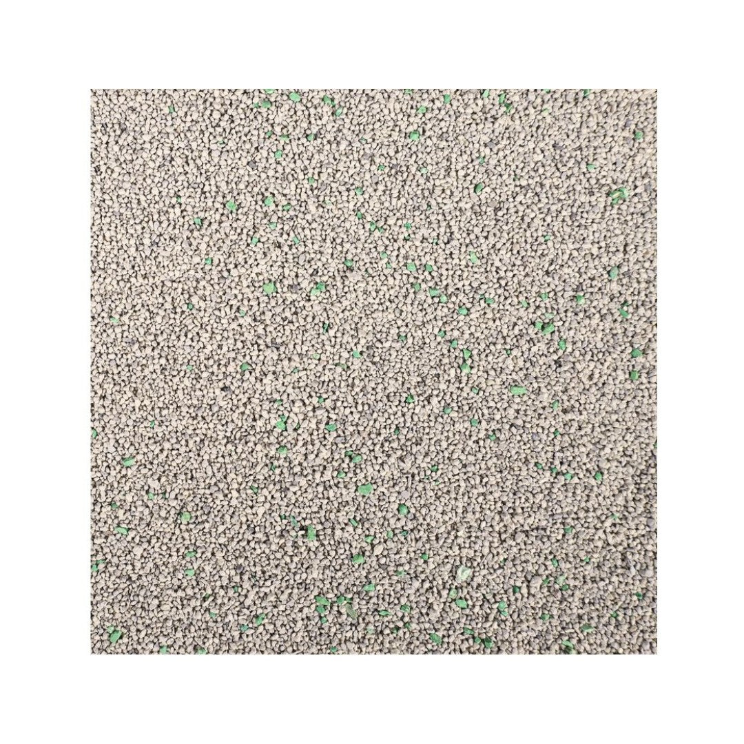  Flamingo Bentonite Zeolite & Lemongrass Clumping Cat Litter - 12kg bag with green zeolite and lemongrass scent for superior odor control and cleanliness. - Open Litter