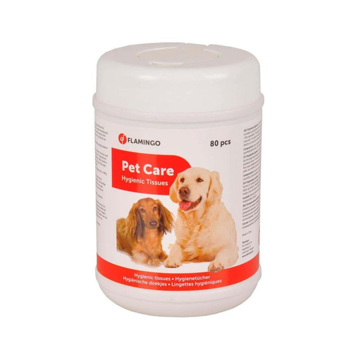 Flamingo Pet Care Hygienic Wipes provide the perfect solution for routine pet grooming. They are specially formulated to be gentle on sensitive areas.