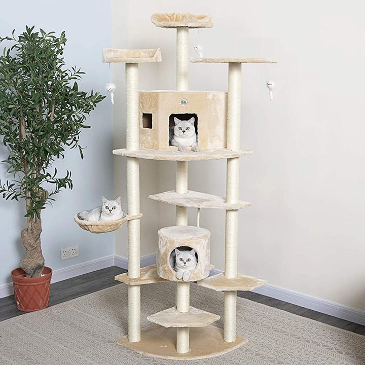 Go Pet Club Cat Tree Model is an all-inclusive cat tree suitable for families with multiple cats—the perfect fit for any corner in a modern pet owner's home - Home.