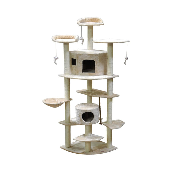 Go Pet Club Cat Tree Model is an all-inclusive cat tree suitable for families with multiple cats—the perfect fit for any corner in a modern pet owner's home.
