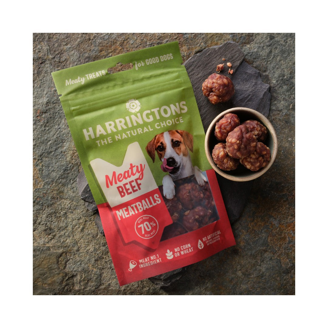 Harringtons Beef Meatballs High Meat Dog Treats - AD 