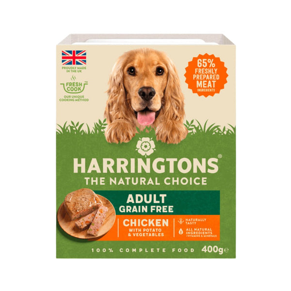 Harringtons Chicken With Potato & Vegetables, Wet Dog Food, and cooked dinners to please your pup's taste buds and provide them with a healthy and balanced diet.