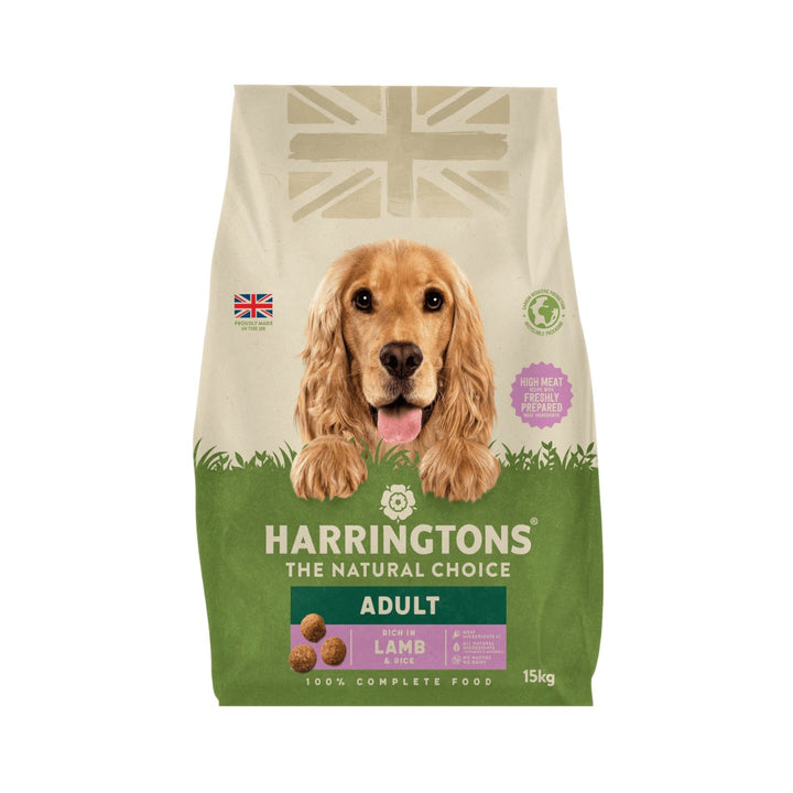 Harringtons Rich in Lamb & Rice is a dry dog food with natural ingredients that offer complete and wholesome nutrition suitable for dogs aged eight weeks and older Benefits 15kg.