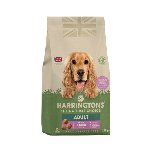 Harringtons Lamb and Rice Adult Dry Dog Food - Front Bag