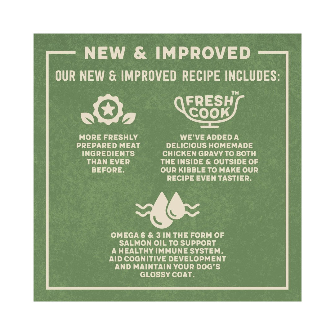 Harringtons Complete Salmon & Rice Puppy Dry Food - a specially crafted recipe full of natural ingredients that are perfectly balanced and complete for growing pups Recipe.