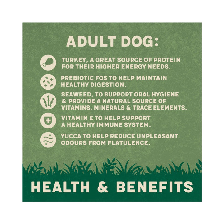 Harringtons Complete Turkey Veg Adult Dry Dog Food Suitable for dogs from 8 weeks onwards, this carefully formulated food is made with all-natural ingredients Benefits. 