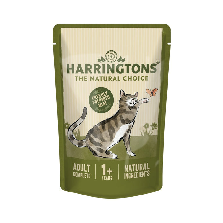 Harringtons Fish in Jelly Wet Cat Food For those cats who love a taste of the ocean. It is made with four varieties of freshly prepared fish ingredients 85g.