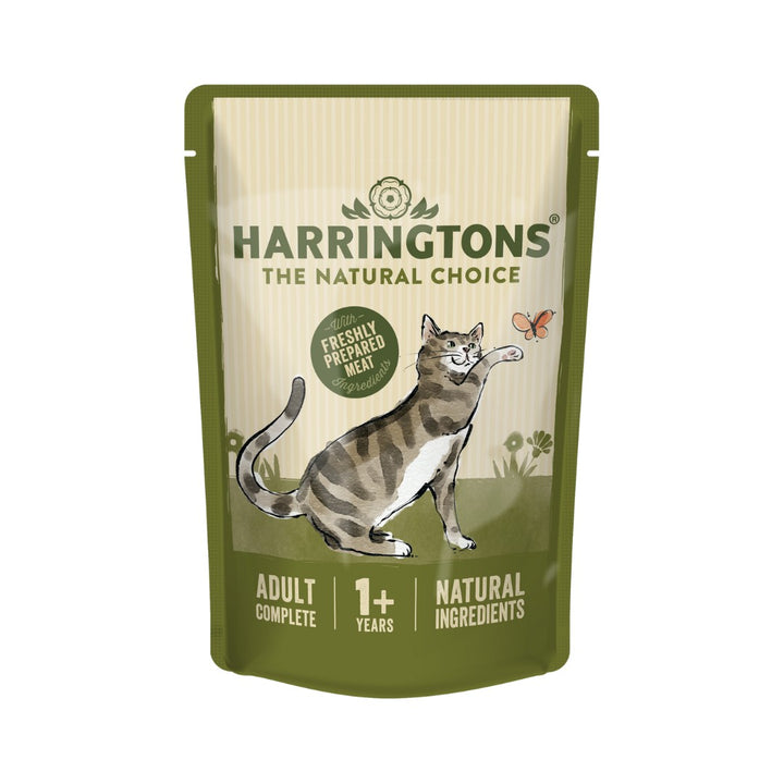 Harringtons Meat in Jelly Wet Cat Food is made with four types of freshly prepared meat ingredients and includes a variety of tasty meals, all set in a delicious jelly 85g.