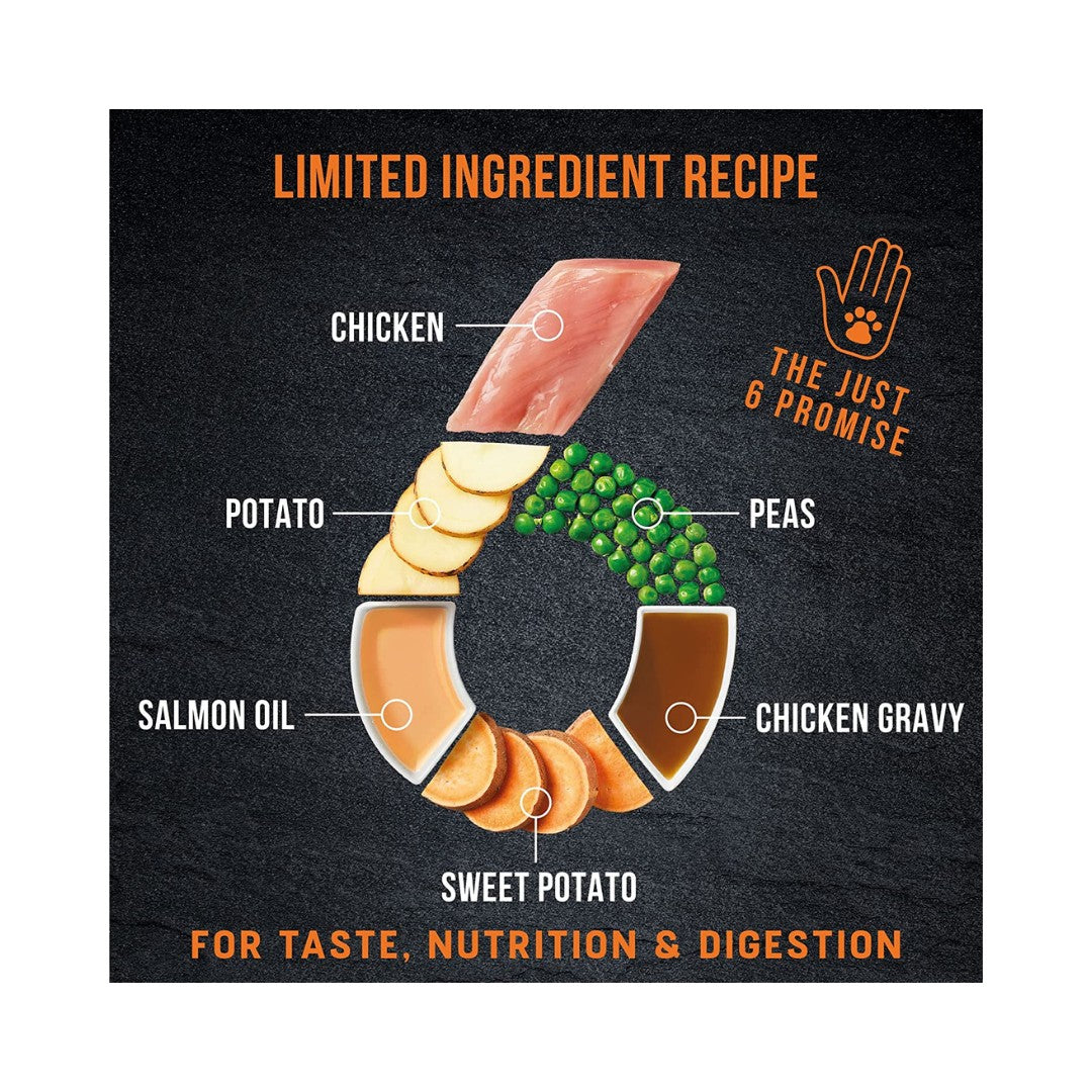 Harringtons Just 6 Chicken Grain Free Wet Dog Food - ingredients.