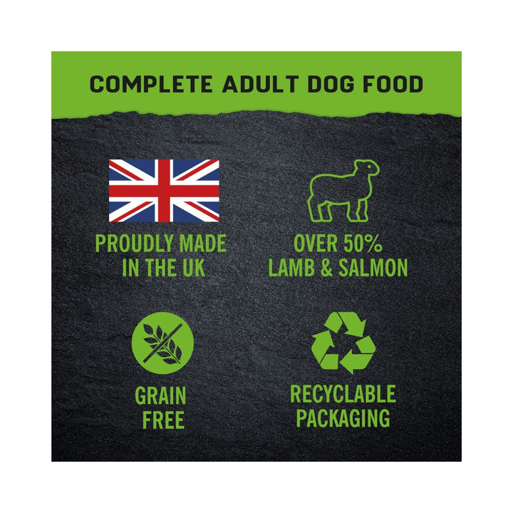 Harringtons Just 6 Lamb Grain Free Dry Dog Food contains a carefully crafted selection of six ingredients for your dog's taste, nutrition, and digestion.