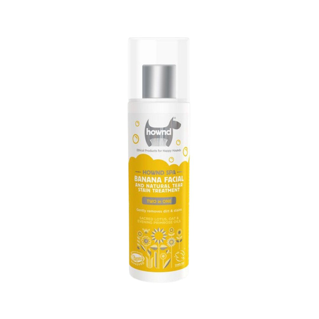 Hownd Banana Dog Facial Tear Stain Treatment - Front Bottle 