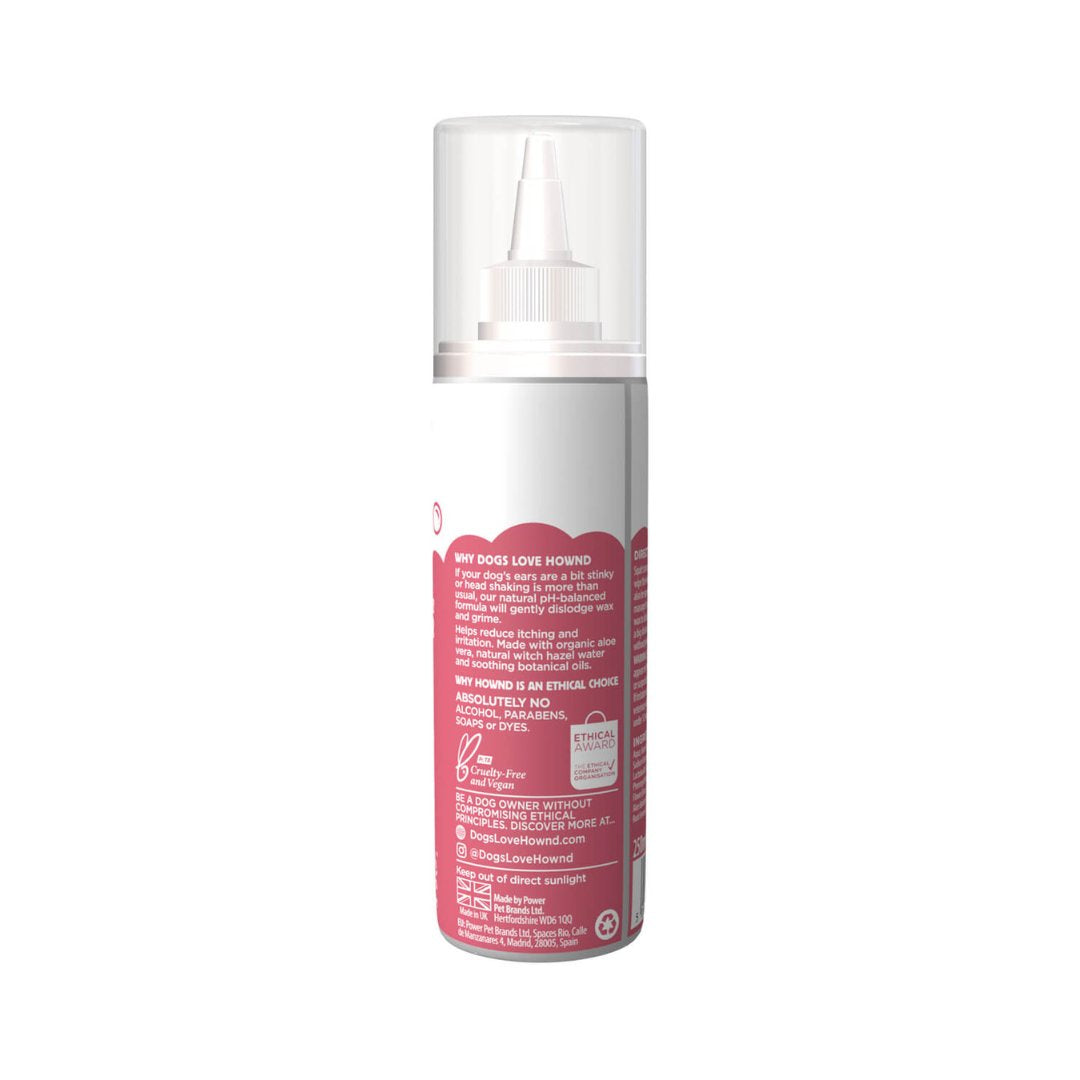 Hownd Can You Hear Me? Natural Dog Ear Cleaner - Back Bottle 