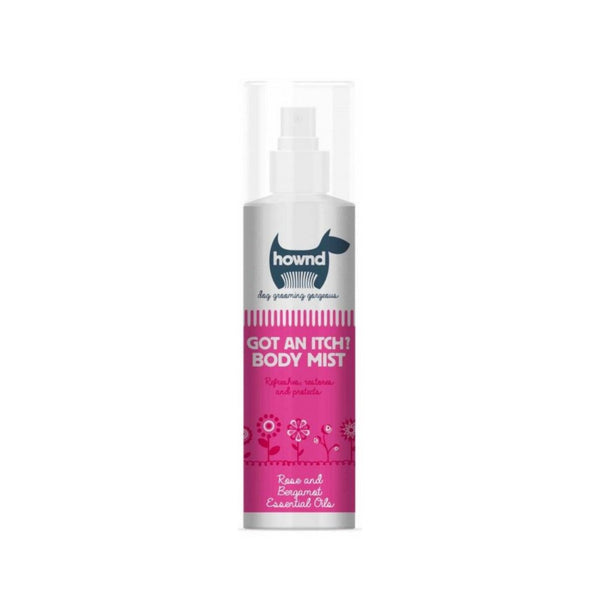 HOWND's Got An Itch? Line of Conditioning Shampoo and Body Mist is specially formulated to help relieve a dog's dry, flaky skin and restore luster to dull coats.