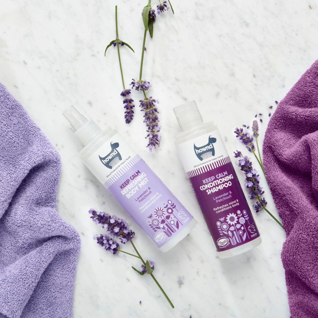 Hownd Keep Calm Dog Body Mist - Soothing Mist for Dogs, Infused with Lavender and Patchouli Extracts - AD