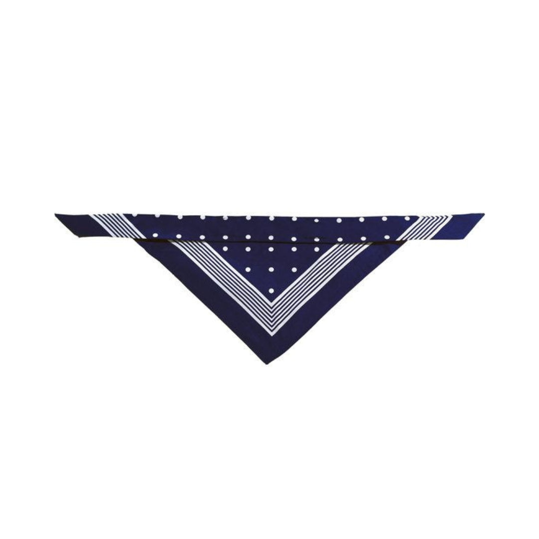 Hunter Cotton Dog Scarf for Collars with Loops - Blue Color
