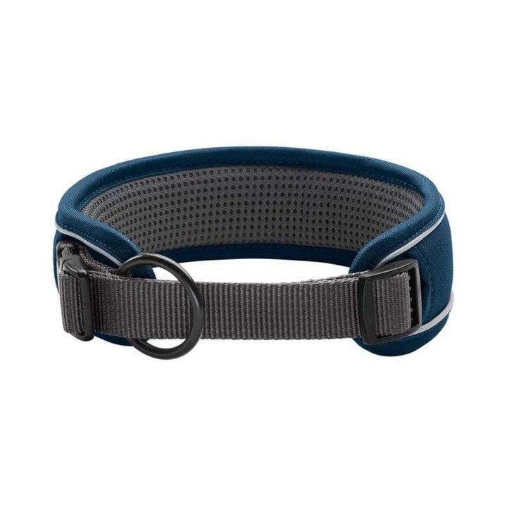 Hunter Divo Dog Collar Dark Blue Back