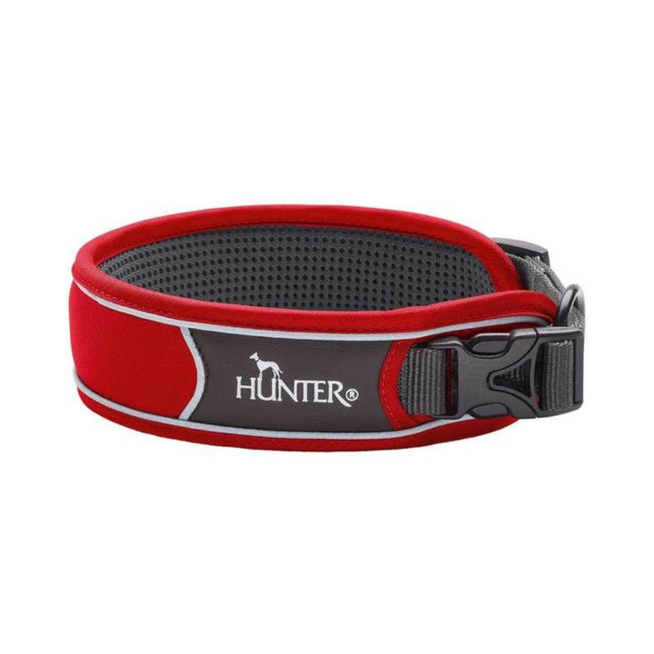 Hunter Divo Dog Collar Red Side