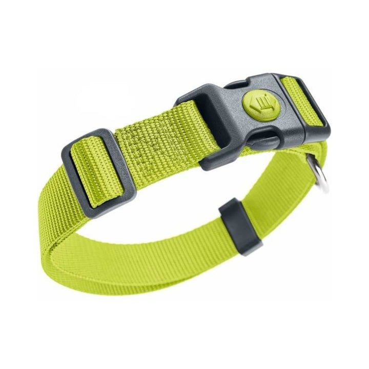 Hunter London Dog Collar - A stylish and durable dog collar inspired by the vibrant spirit of London, perfect for fashion-forward pups - Lime Color