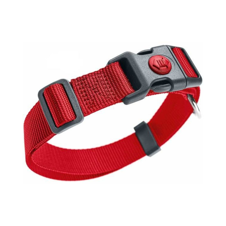 Hunter London Dog Collar - A stylish and durable dog collar inspired by the vibrant spirit of London, perfect for fashion-forward pups - Red Color