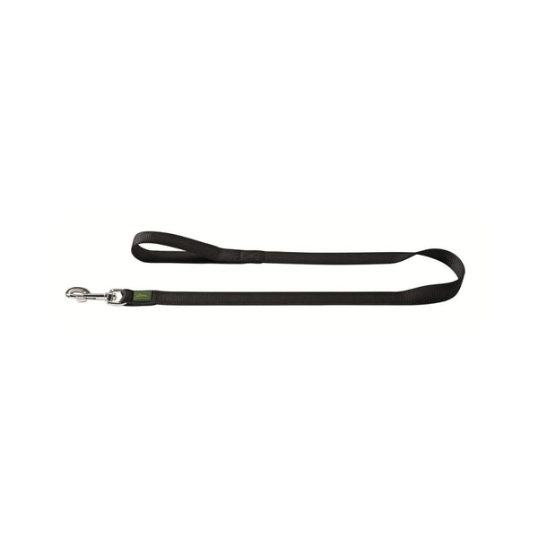 Hunter Nylon Training Dog Leash—This durable and versatile dog leash is made from high-quality nylon, perfect for practical training sessions. Black Color