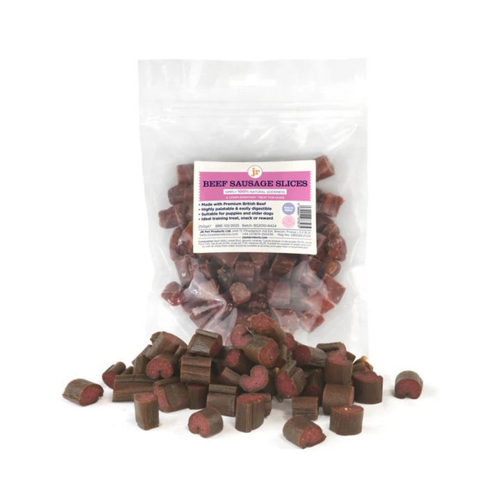 JR British Sliced Beef Sausage Dog Treats