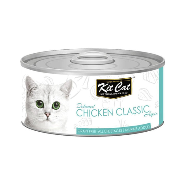 Kit Cat Chicken Classic Wet Food (80g) is a nutritious cat food created by cat-loving nutritionists using carefully selected natural ingredients.