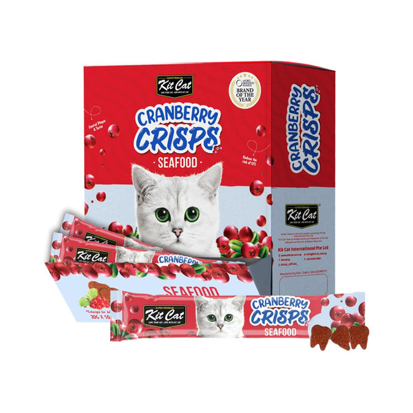 Kit Cat Cranberry Crisps Seafood Box with 50 Sachets.