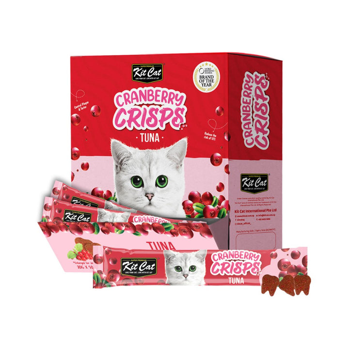 Kit Cat Cranberry Crisps Tuna Box with 50 Sachets.