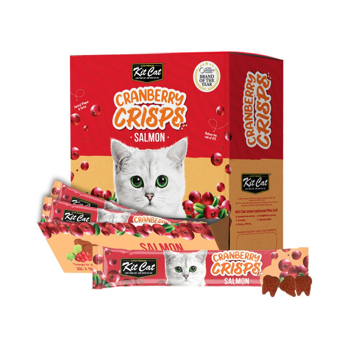 Kit Cat Cranberry Crisps Salmon Box with 50 Sachets.