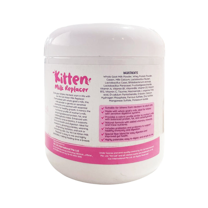 Kit Cat Kitten Milk Replacer 200g – Goat’s Milk Formula for Newborn to Adult Cats - Side