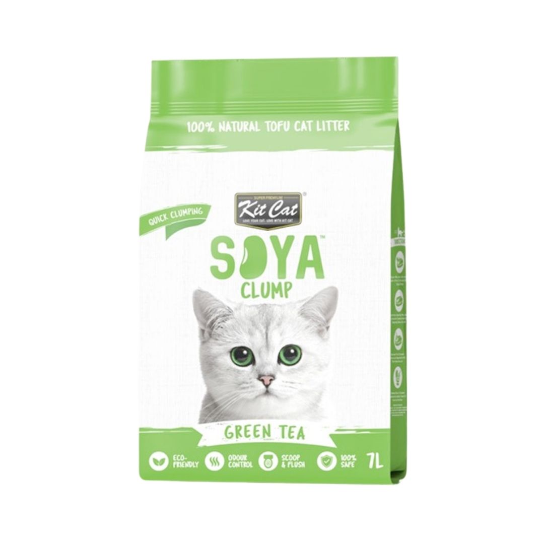 Kit Cat Soya Clump Green Tea Biodegradable Cat Litter UAE