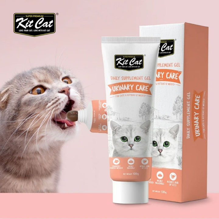 Kit Cat Urinary Care Gel for Cats in Dubai – 120g Cranberry-Infused Urinary Support- AD.