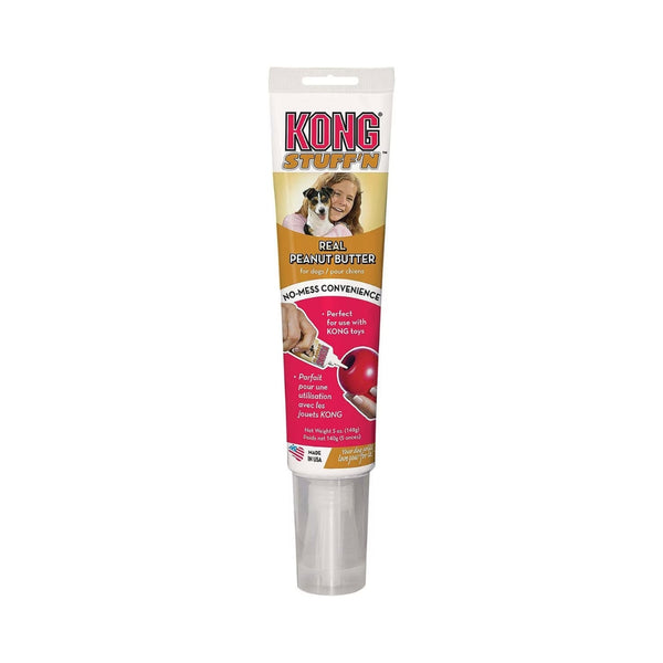 Kong Stuff'n Real Peanut Butter Spread Dog Treats - Front Tube