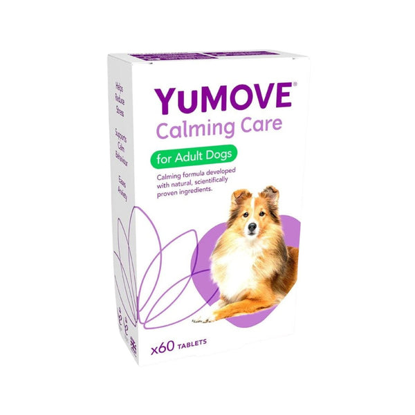 Discover tranquility for your adult dog with YuMOVE Calming Care, a scientifically crafted solution designed to reduce stress effectively, support calm behavior, and ease anxiety.