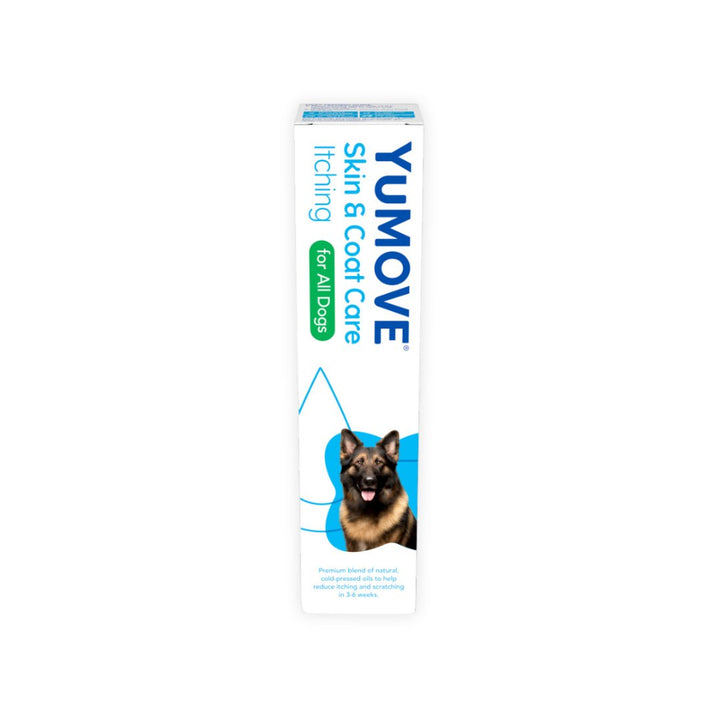 YuMOVE Skin & Coat Care Itching, formerly known as YuDERM Itching Dog - is a top-quality supplement designed for dogs prone to itching - Box. 