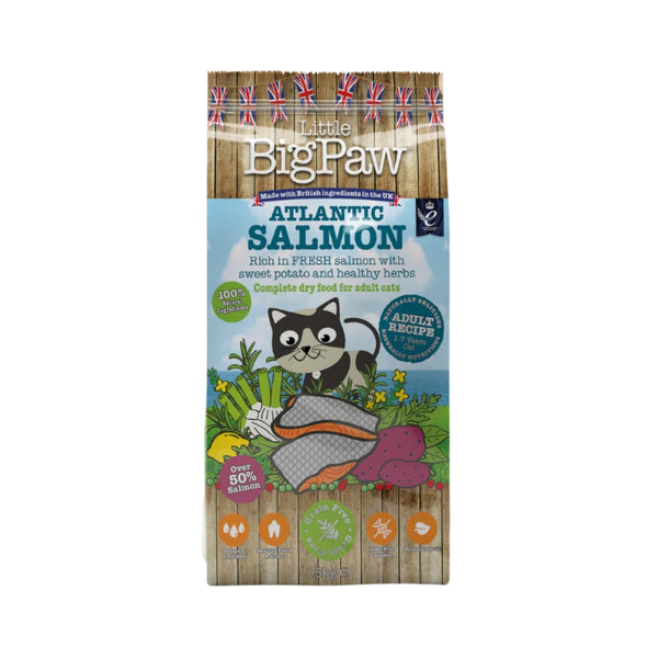 Little Big Paw Atlantic Salmon Cat Dry Food - Premium Grain-Free Nutrition for Cats in Dubai, 1.5kg