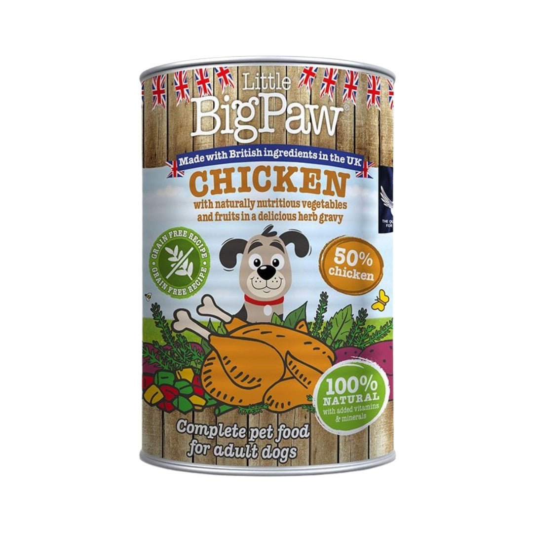 Little Big Paw Chicken Dog Wet Food - Front Tin