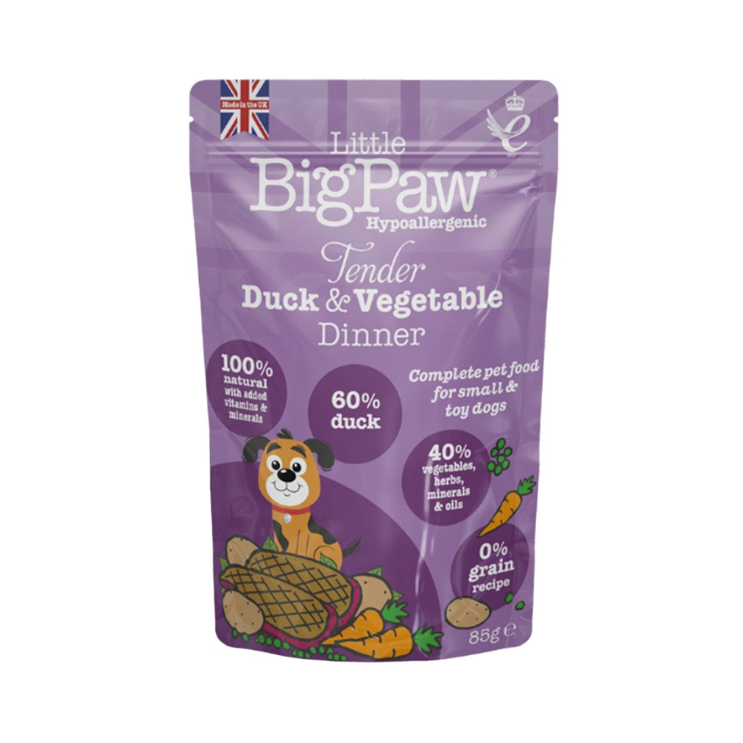 Little BigPaw Tender Duck & Vegetable Dinner Wet Dog Food 150g