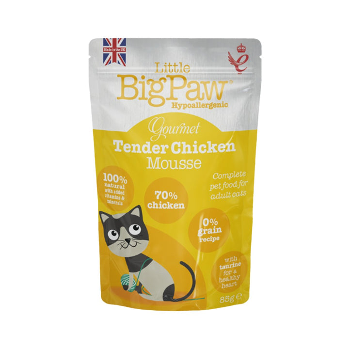 Little Big Paw Gourmet Chicken Mousse Cat Wet Food - Premium Feast for Feline Royalty in Dubai, 85g