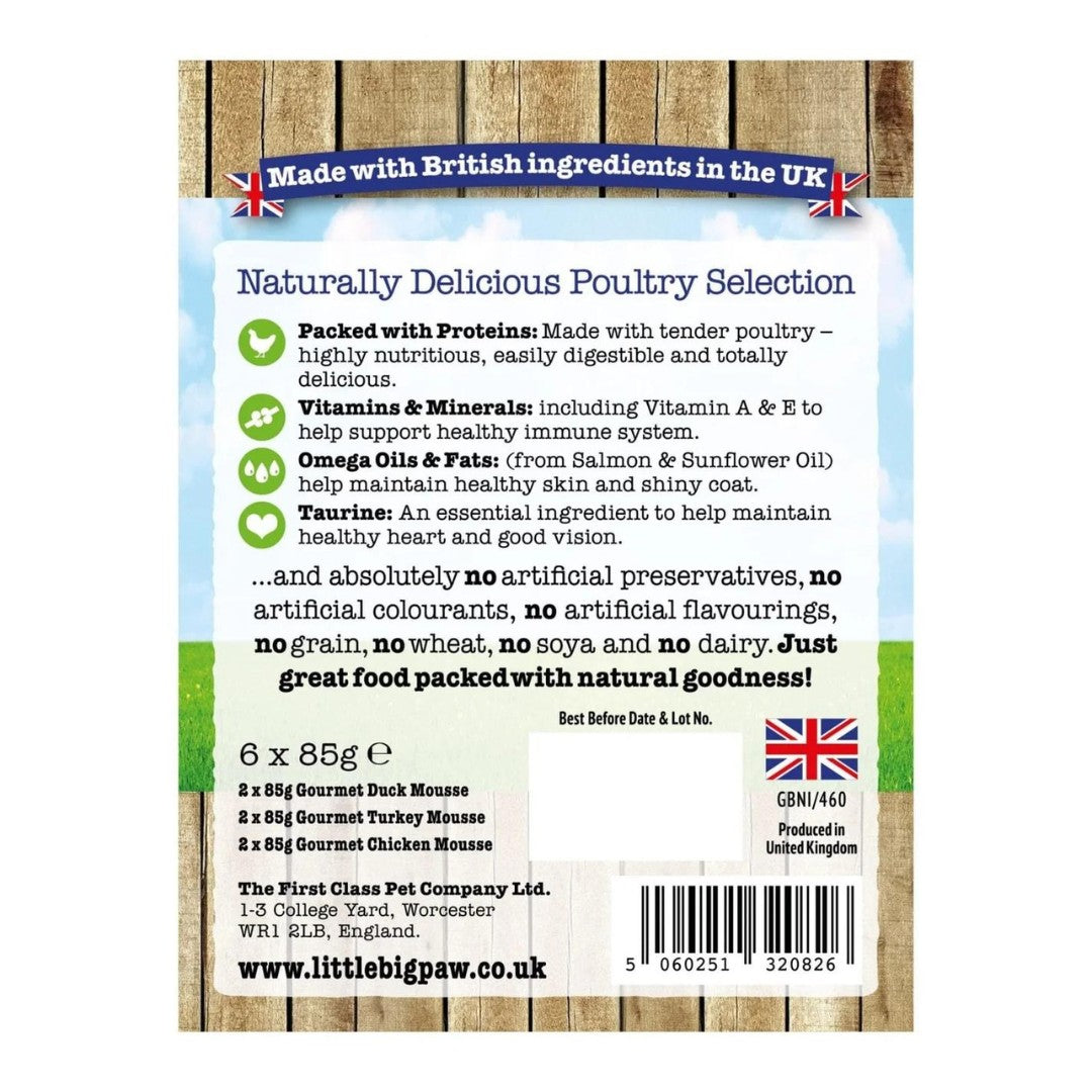 Little Big Paw Gourmet Poultry Selection Cat Wet Food - Recipe 