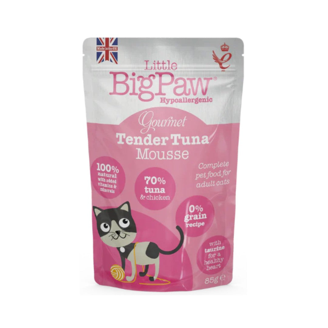 Little Big Paw Gourmet Tuna Mousse Cat Wet Food - Premium Nutrition for Cats in Dubai, 85g
