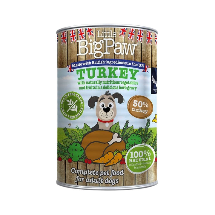 Little Big Paw Turkey Dog Wet Food - Front Tin