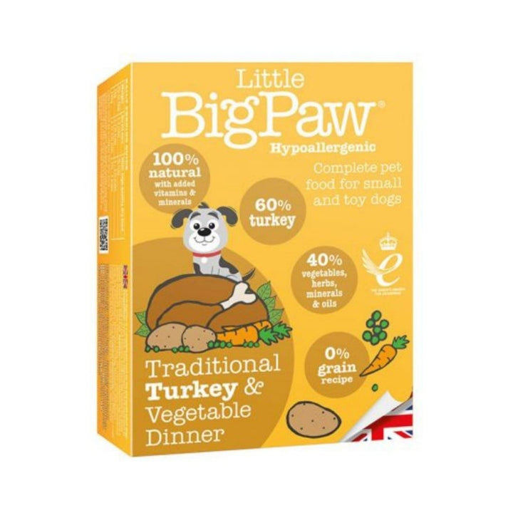 Little Big Paw Turkey & Vegetable Dinner Dog Wet Food is a complete meal for small and toy dogs. 