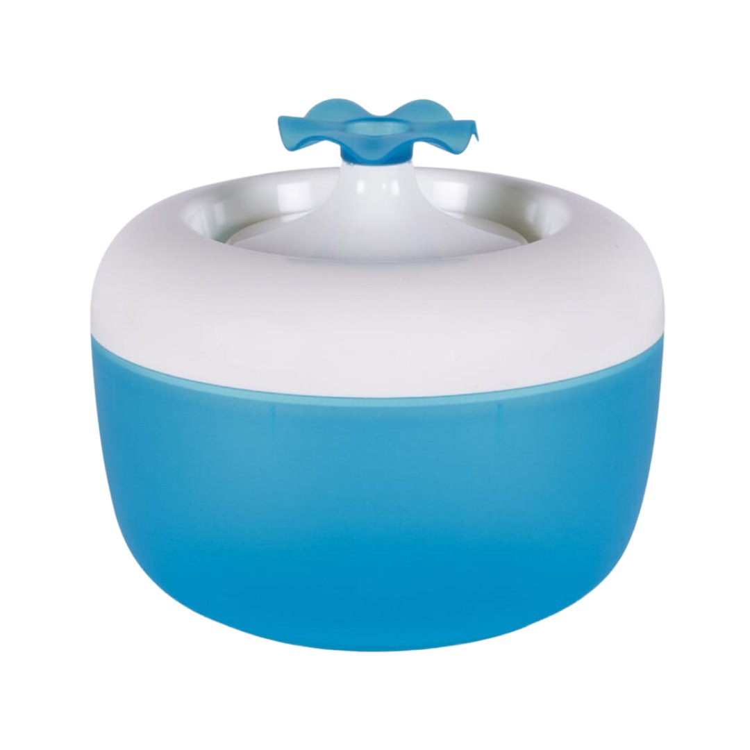 MP Bergamo Malaga Water Fountain for Cats encourages cats to drink more water to prevent urinary tract diseases and maintain kidney function - Blue Color.