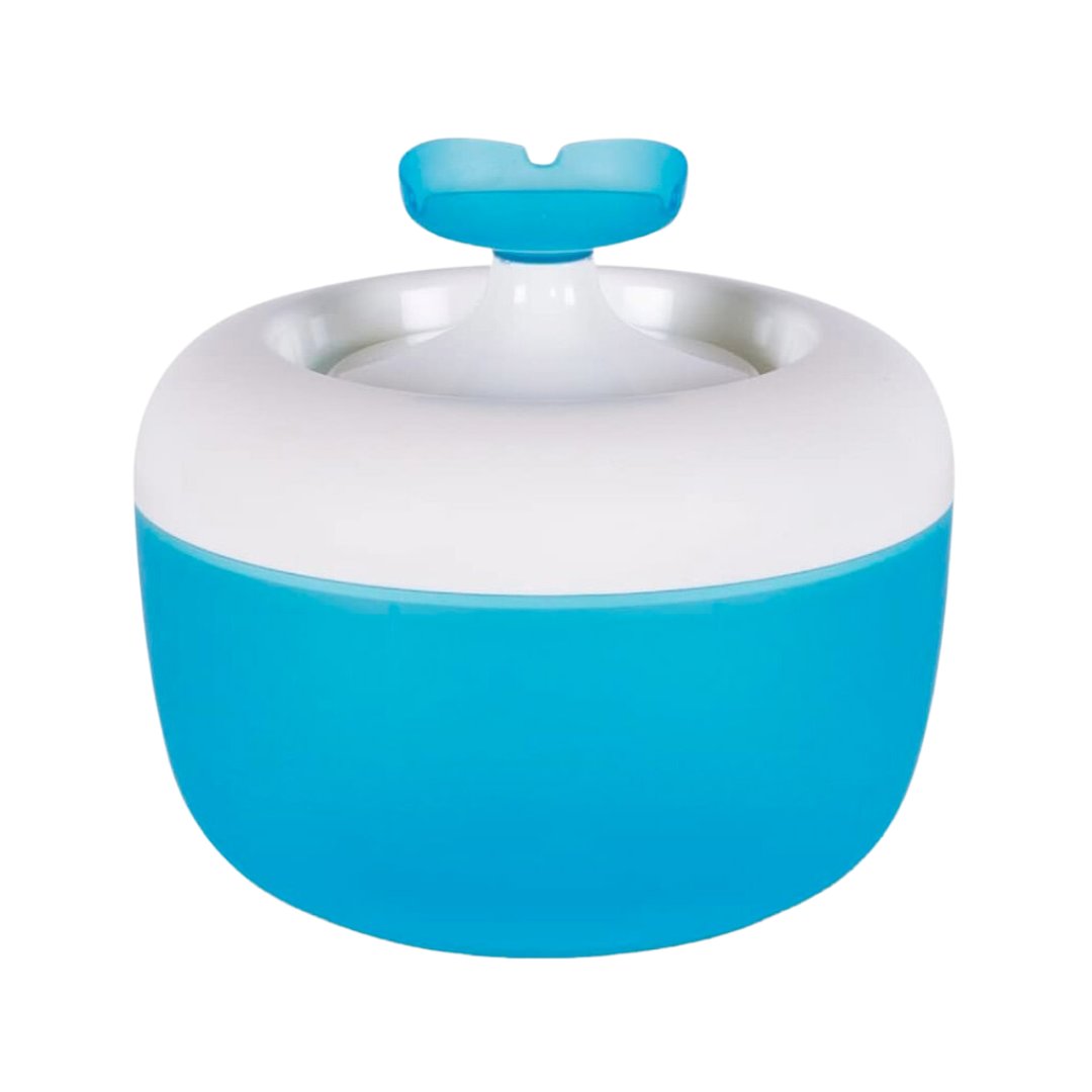 MP Bergamo Malaga Water Fountain for Cats encourages cats to drink more water to prevent urinary tract diseases and maintain kidney function - Blue Color.