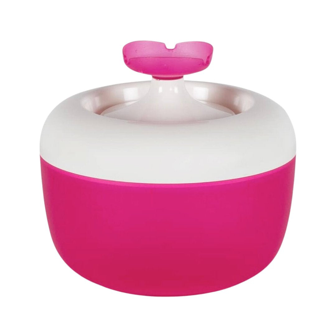 MP Bergamo Malaga Water Fountain for Cats encourages cats to drink more water to prevent urinary tract diseases and maintain kidney function - Pink Color.